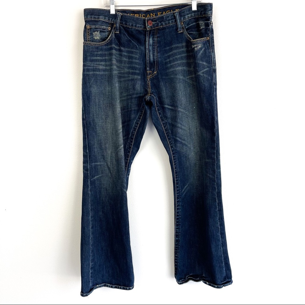 American Eagle low rise boot jeans men’s size 36